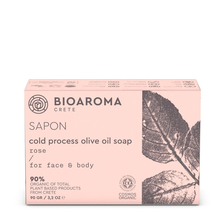 SAPON Rose Bio-Kaltverfahren-Olivenölseife