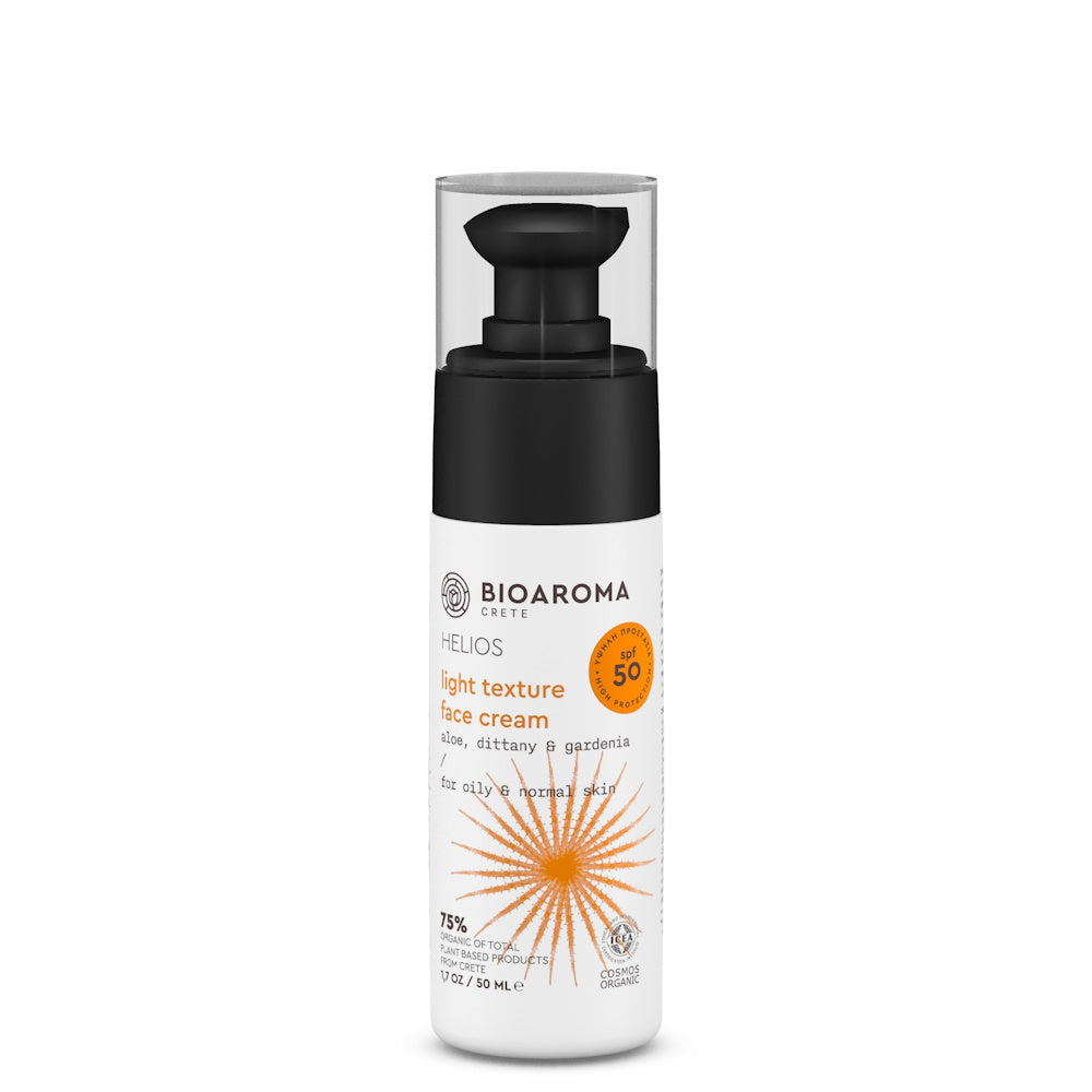 HELIOS Bio-Gesichts-Sonnenschutz für fettige &amp; normale Haut 50 SPF