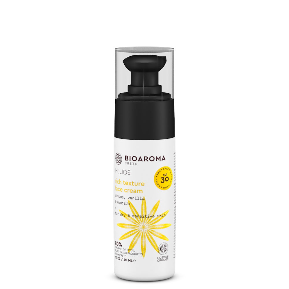 HELIOS Organic Facial Sunscreen for dry & sensitive skin 30 SPF