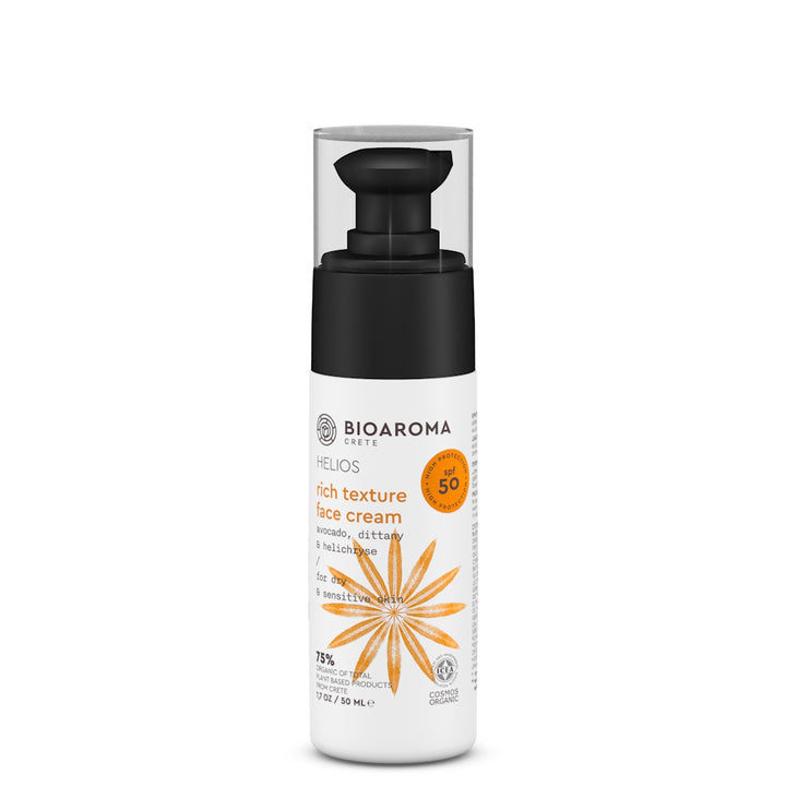 HELIOS Organic Facial Sunscreen for dry & sensitive skin 50 SPF