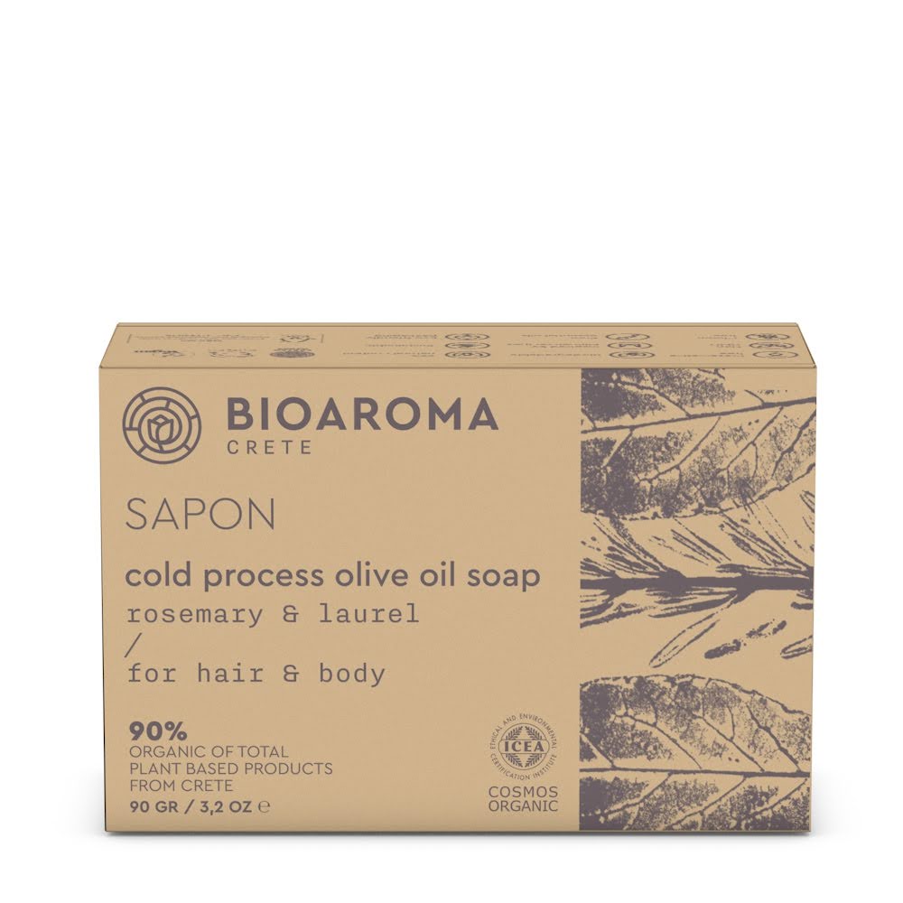Rosemary & Laurel Cold Process Organic Olive Oil Soap